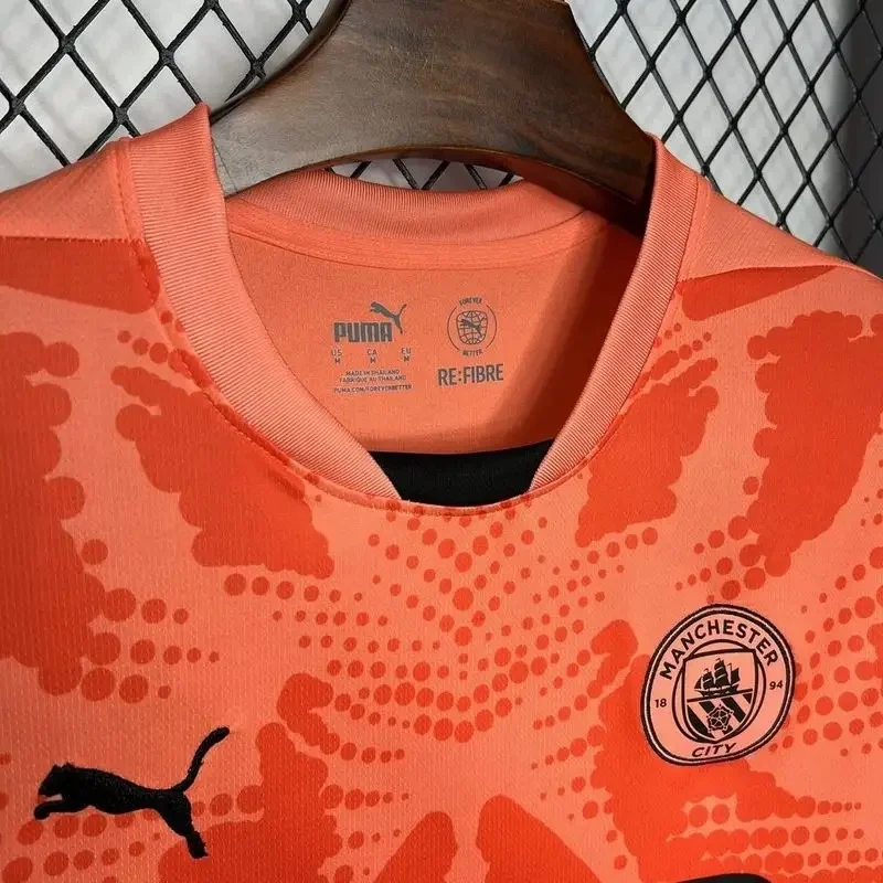 2024/2025 Manchester City Goalkeeper Orange Football Shirt 1:1 Thai Quality