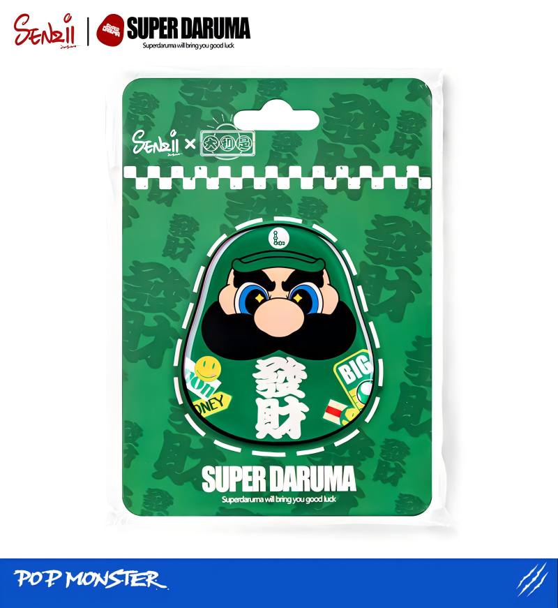 Super Daruma Fridge Magnet Series - Brothers Set [Good Luck + Make Fortune]