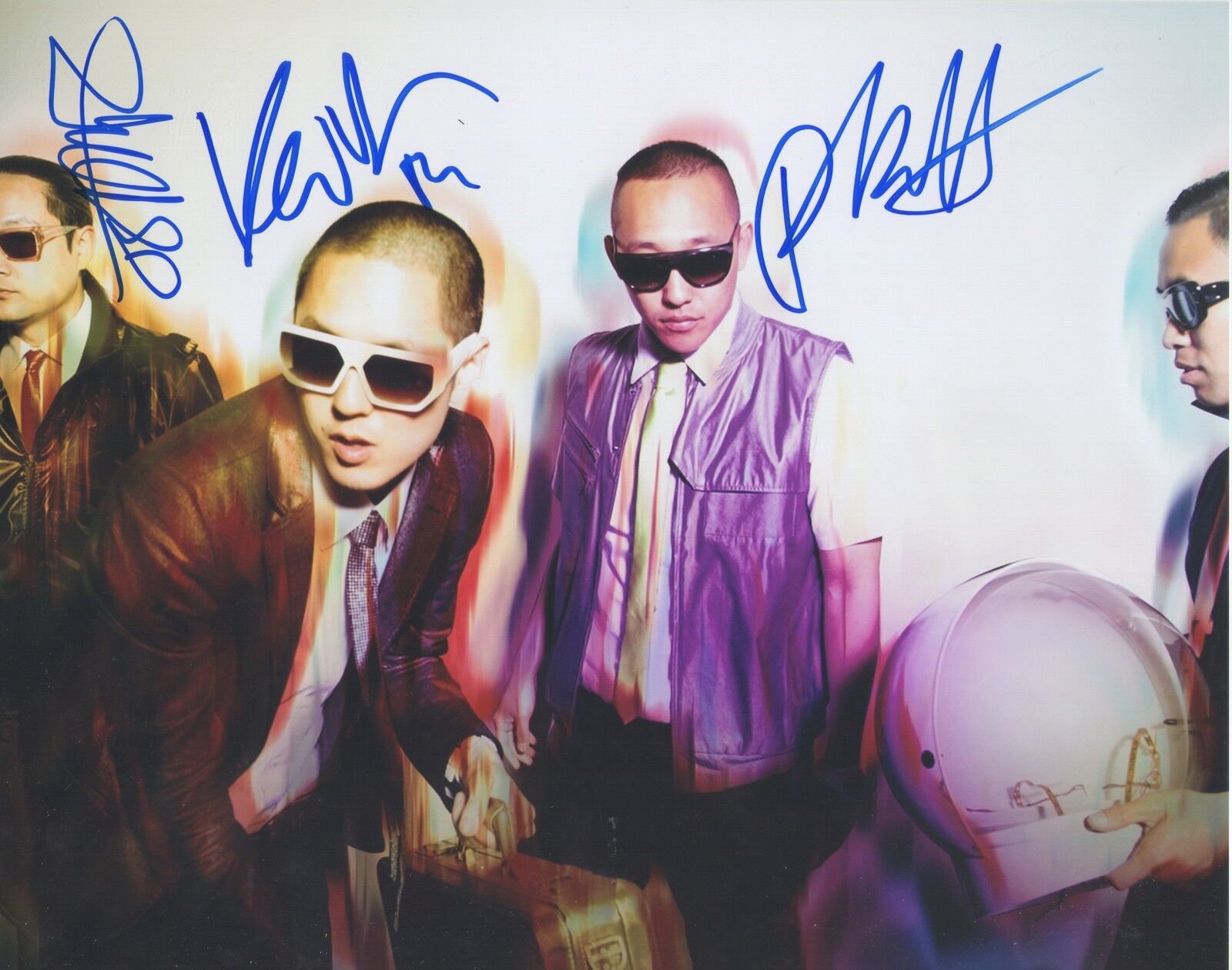 Far East Movement *Like a G6* Signed 8x10 Photo Poster painting 3 Signatures KEV NISH COA GFA