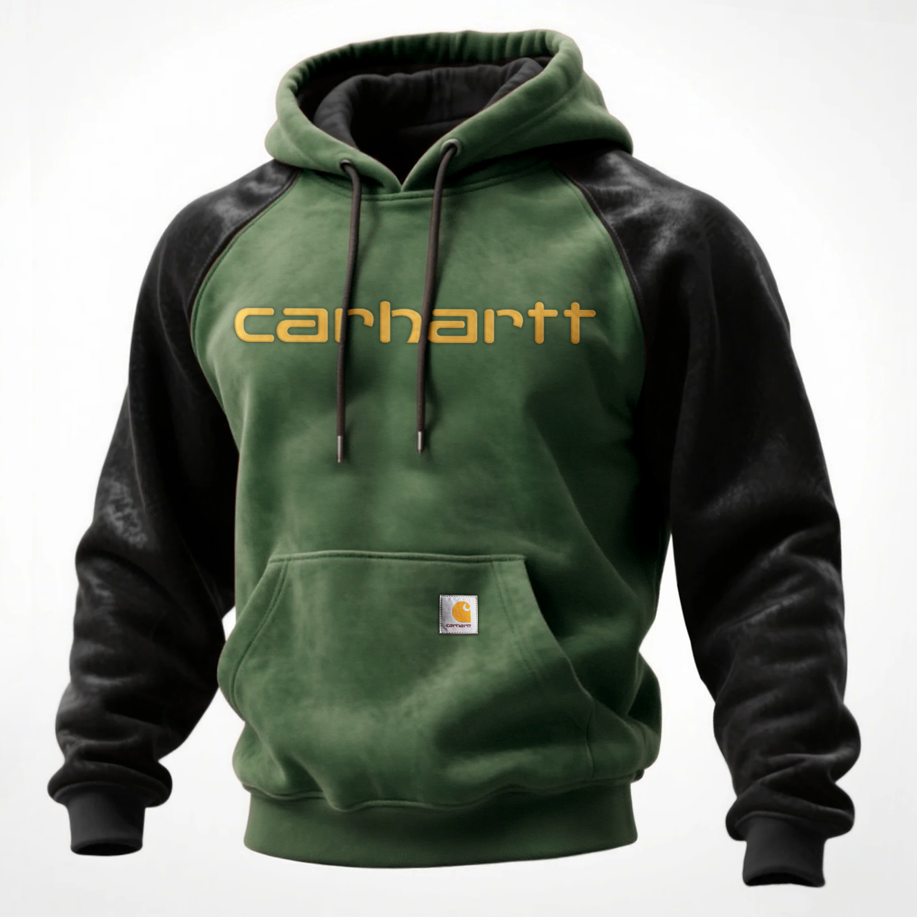 'Carhartt' Outdoor men's casual contrast stitching raglan sleeve hooded sweatshirt retro western sweatshirt