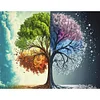 Four Season Tree-11CT Stamped Cross Stitch 50*40cm