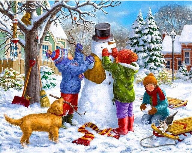 Paint By Numbers Kits UK Christmas SQ3404
