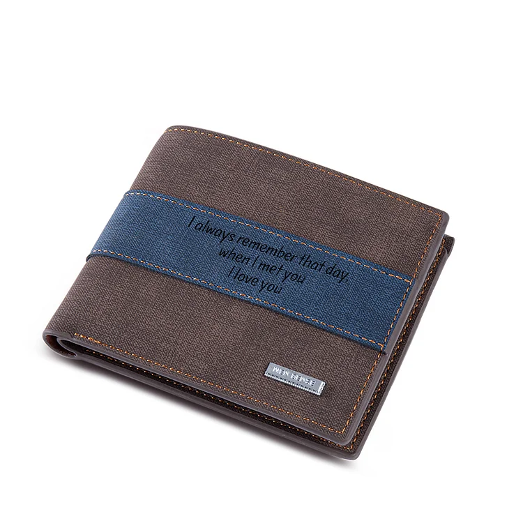 Personalized PU Leather Wallet for Men