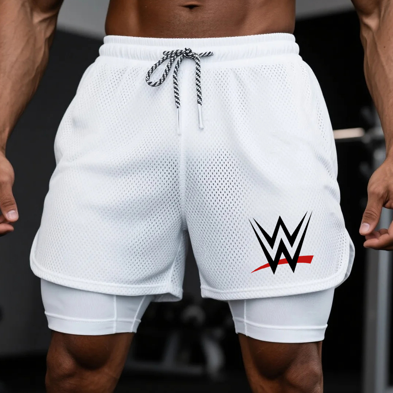 Fitness Double Mesh Shorts Everyday Basic Shorts Ultimate Fighting Double Shorts / TECHWEAR CLUB / Techwear