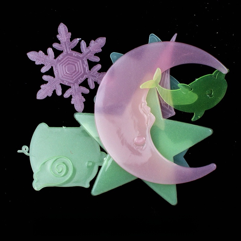 Luminous Star Big Moon Set Fluorescent Star Three-dimensional Wall Sticker