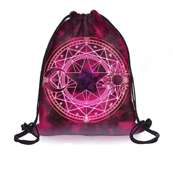 Magic Circle Drawstring Backpack SP179169
