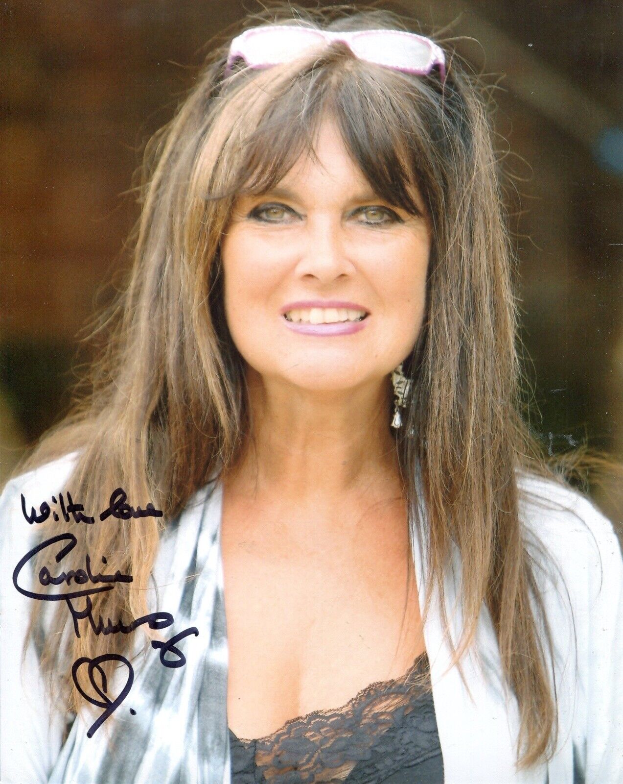 Bond girl Caroline Munro signed 8x10 Photo Poster painting - Ref 5798