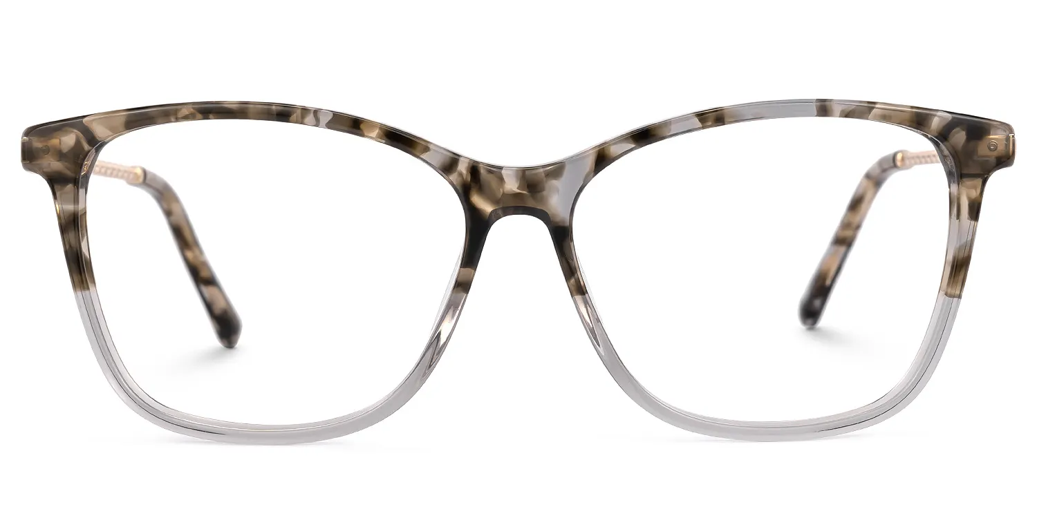 Neda Grau-Tortoise Rechteckig Brille Grau-Tortoise