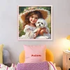 Cute Girl-11CT Stamped Cross Stitch 40*40cm/15.75*15.75in