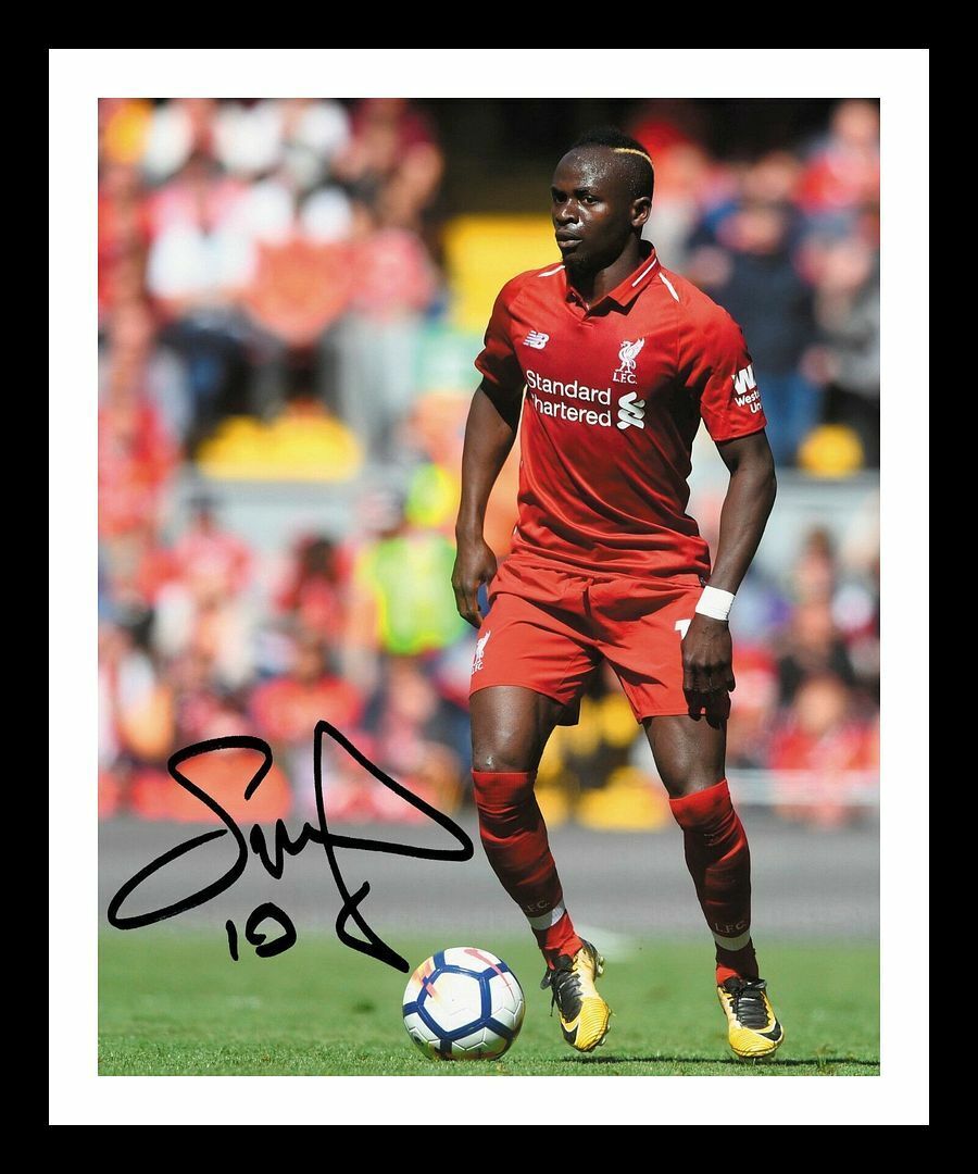 Sadio Mane - Liverpool Autograph Signed & Framed Photo Poster painting 2