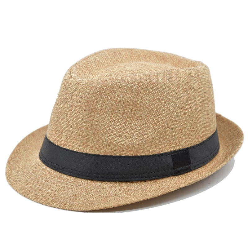 Unisex Modern Style Classic Style Geometric Curved Eaves Sun Hat Fedora Hat