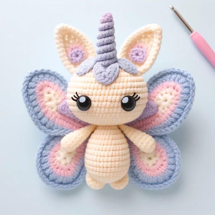DIYarn - Unicorn Butterfly Crochet Pattern For Beginner