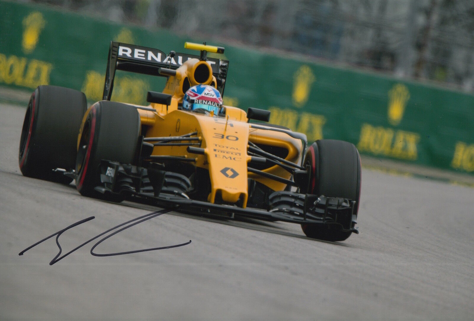 Jolyon Palmer Hand Signed 12x8 Photo Poster painting Renault Sport F1.