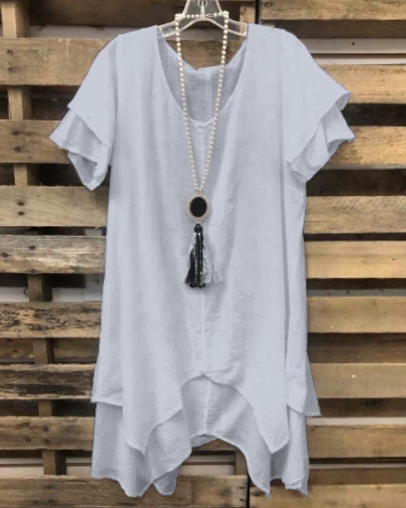 Women's Double-Layered Casual Top