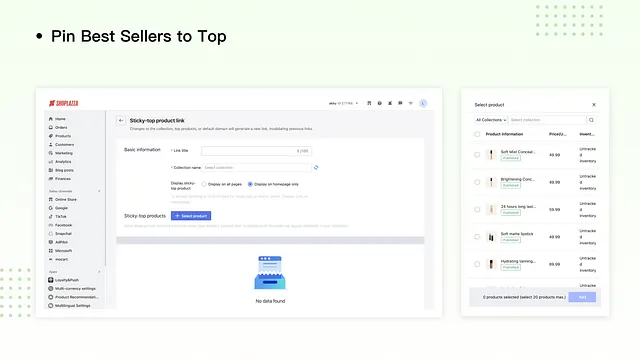 Sticky-Top Products