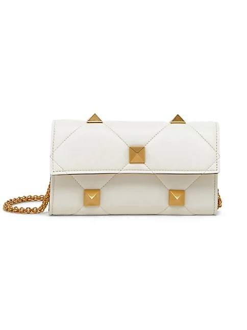 Valentino Garavani Roman Stud Quilted Leather Wallet-On-Chain 4.6 out of 5 Customer Rating