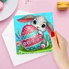 6Pcs DIY Easter Animals Diamond Painting Card