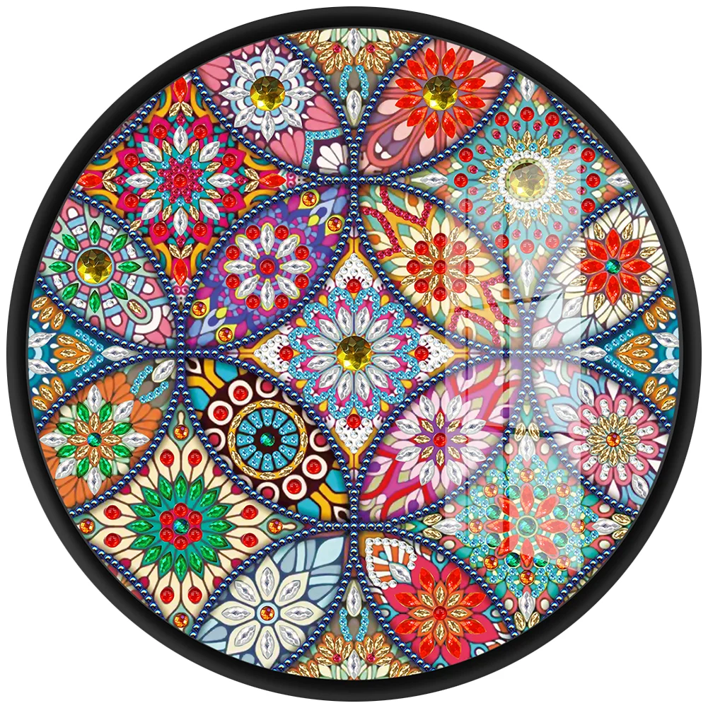 Mandala Pendant Coffee Tassel DIY Diamond Painting Special Shape Home Mural