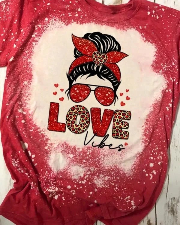Love Vibes Valentines Day T-Shirt