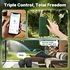 Tuyas WiFi Water Timer Smart Valve Controller Brass Inlet & Outlet Automatic Garden Irrigation Machine APP Voice Control Intelligent Sprinkler Timer for Home Garden Planter