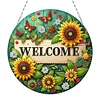 Welcome Sunflower Double Sided - 5D DIY Pendant