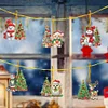 15Pcs Weihnachten Weihnachtsbaum doppelseitig - 5d DIY Handwerk Anhänger