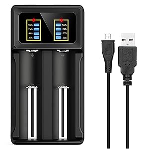 18650 USB Battery Charger 2-Bay