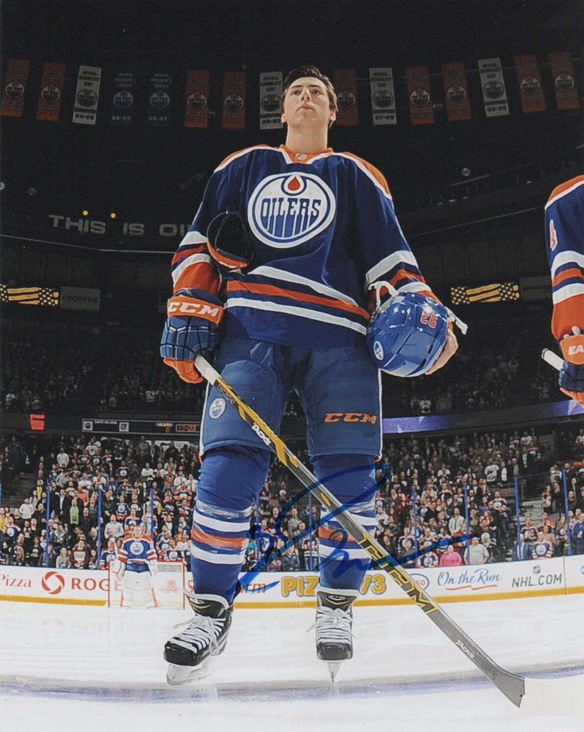 Edmonton Oilers Ryan Nugent Hopkins Signed Autographed 8x10 NHL Photo Poster painting COA #7