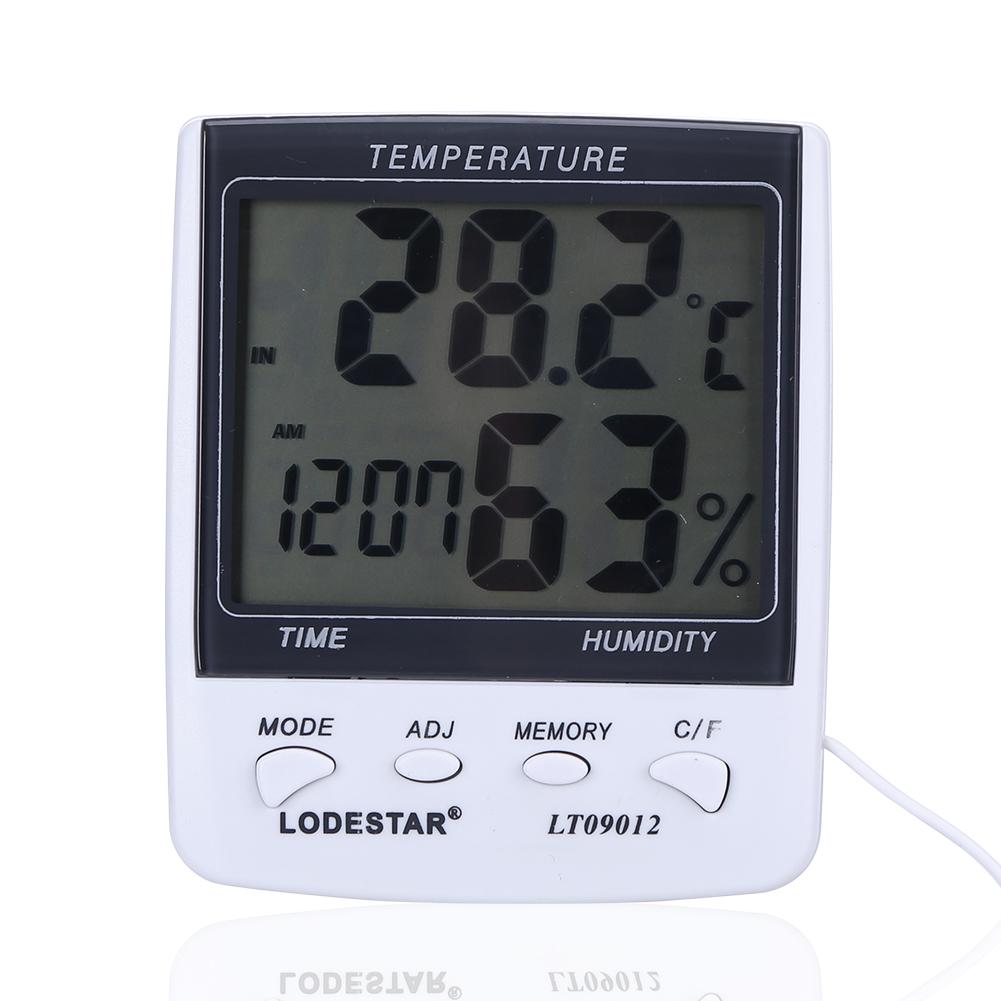 

LT09012 Digital Weather Station Thermometer Hygrometer Clock with Probe, 501 Original