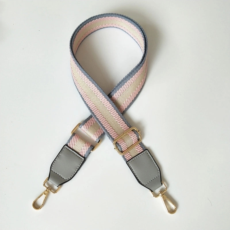 All Seasons Polyester Stripe Single Shoulder Strap Bag Accessories