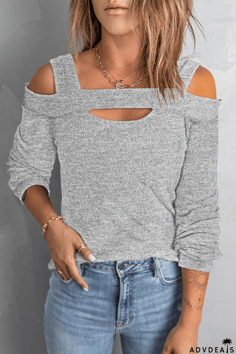 Seriously Obsessed Cold Shoulder Top