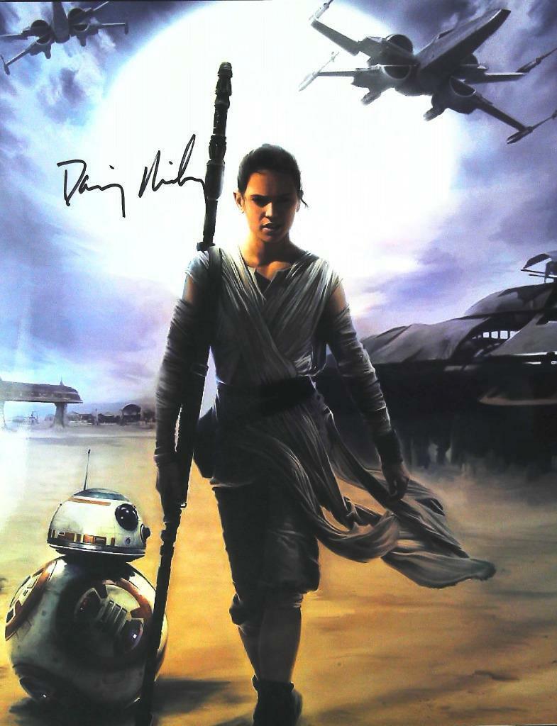 Daisy Ridley Signed 11x14 picture Autographed Photo Poster painting with COA