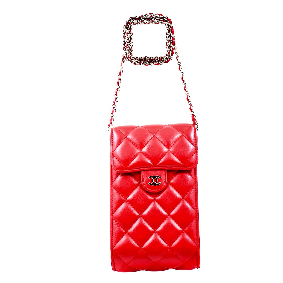 Chanel Luxury Genuine Leather Crossbody Phone Bag Elegant Tote Bag