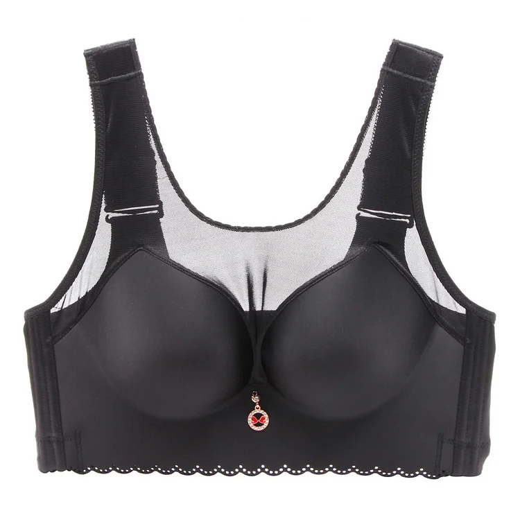 Plus Size Full Cup No Steel Ring Ultra-thin Yoga Sports Bra