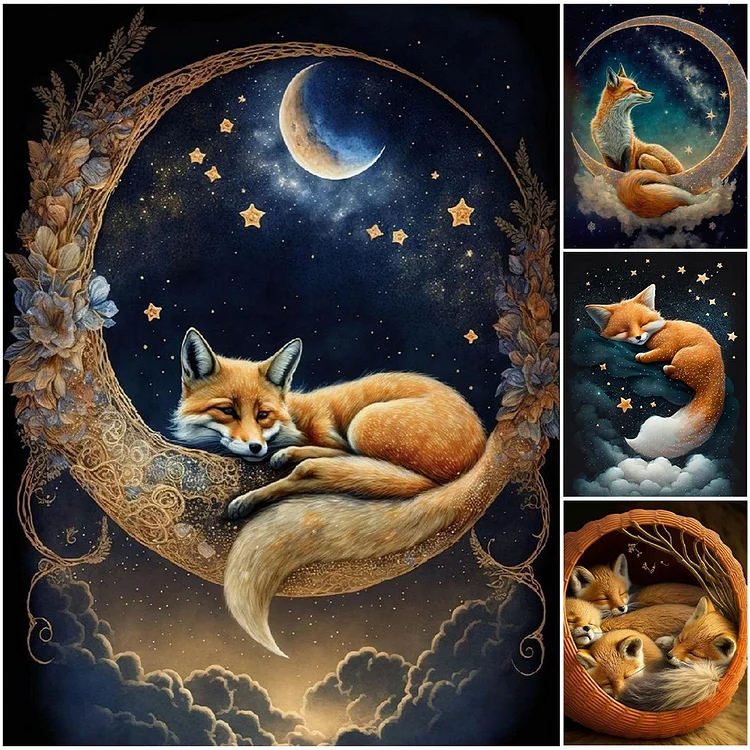 Arctic Fox - Full Round - Diamond Painting (40*60cm)