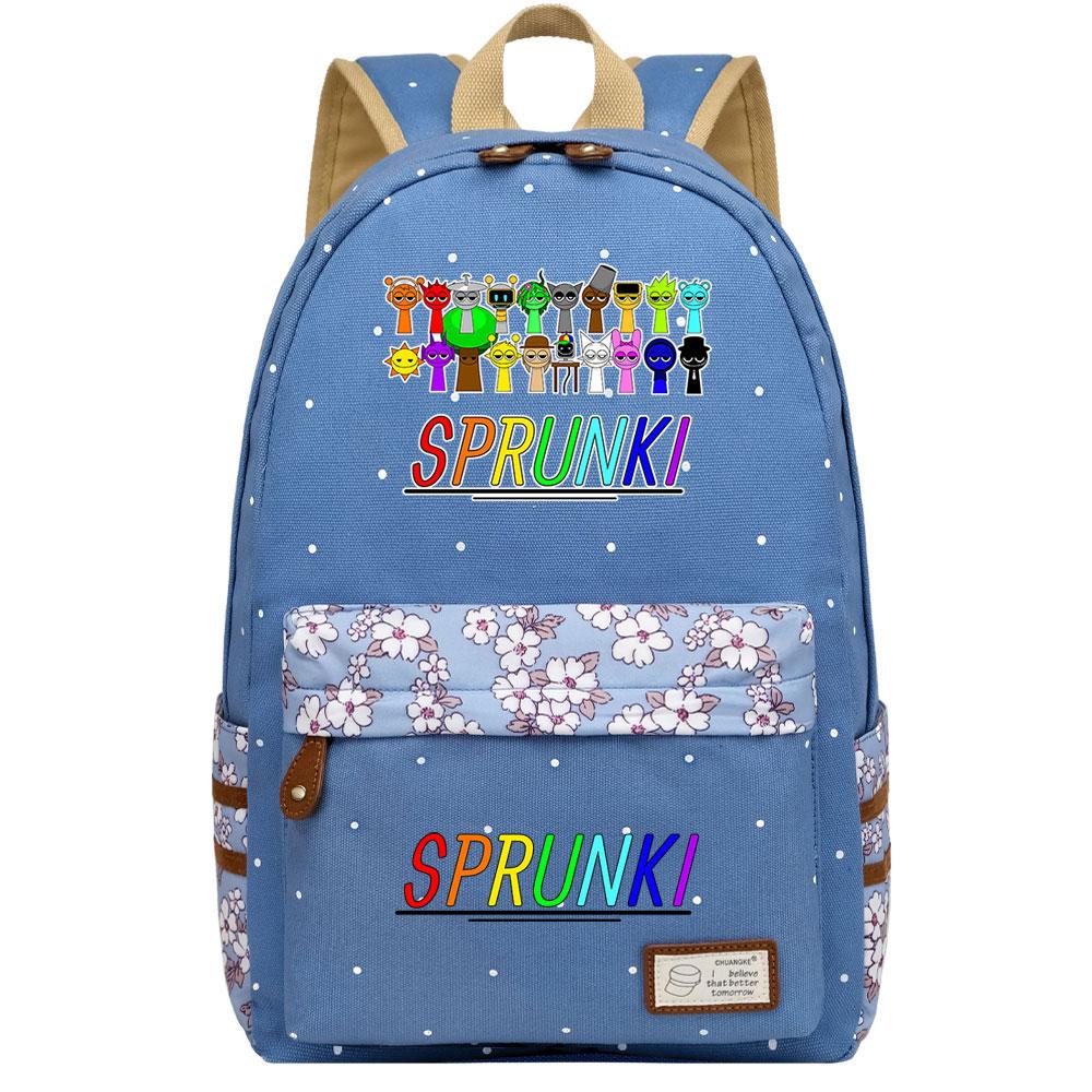Mayoulove Sprunki Backpack Lightweight Design with Stylish Patterns for School and Outdoor Activities-Mayoulove