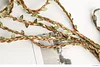 5mm simulation rattan fake leaves wax rope decorative rope wrapped decoration landscape design DIY