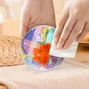 (US Only)4pcs Set DIY River Full Drill Diamond Painting Coaster Can Be Washed With Water
