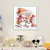 (Multi-Style) Cute Snowman-18CT Stamped Cross Stitch 30*30cm/11.81*11.81in tapestrymarket