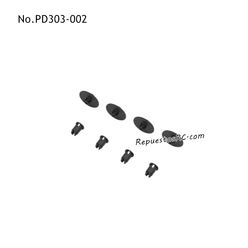 PD RACING TK16 Piezas para Coches RC Tuerca Hexagonal y Conector B PD303-002