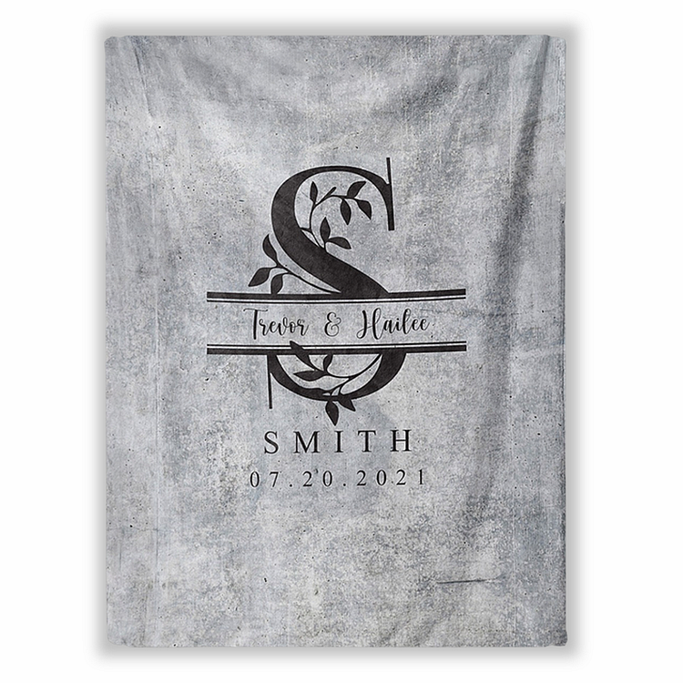 BlanketCute-Personalized Family Blanket with Your Anniversary | 05