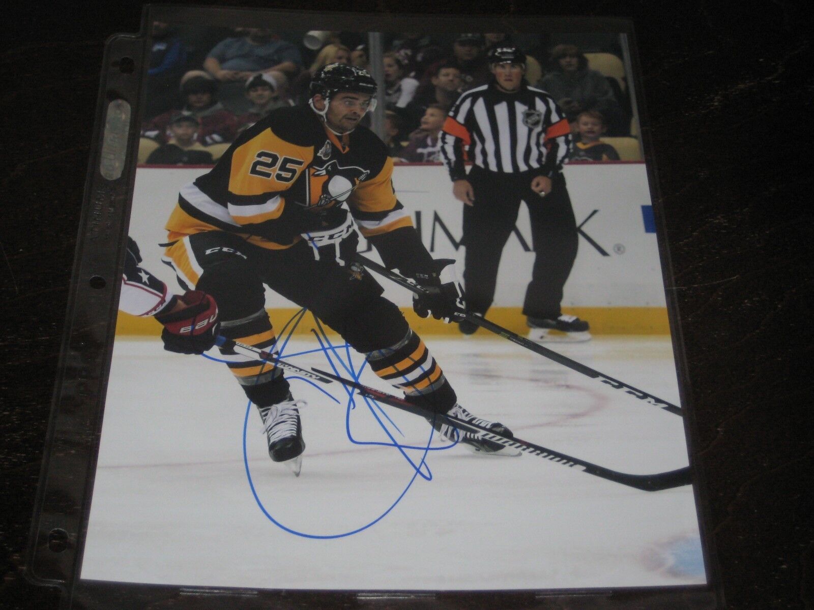 TOM SESTITO autographed PITTSBURGH PENGUINS 8X10 Photo Poster painting #3 L@@K!!