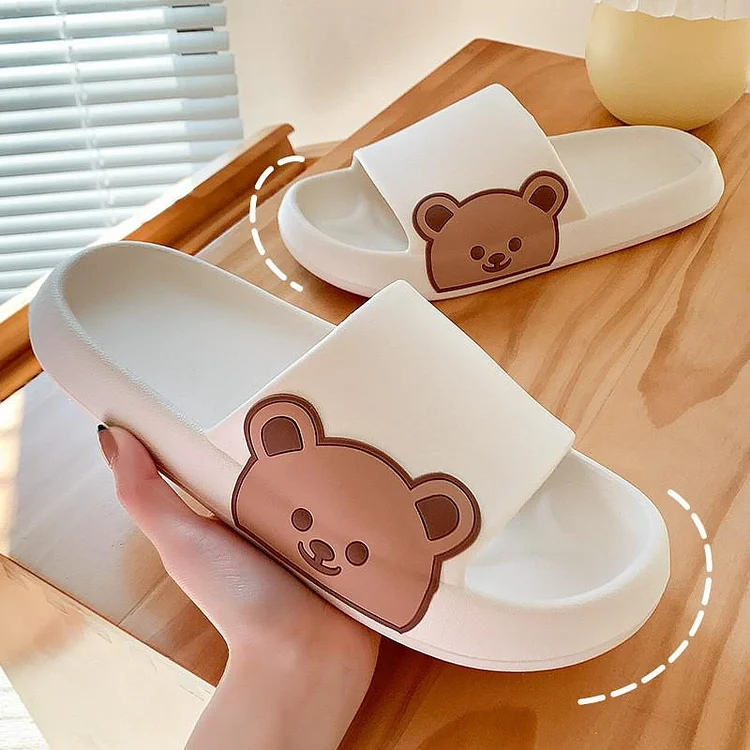 Cartoon Teddy Bear Slippers