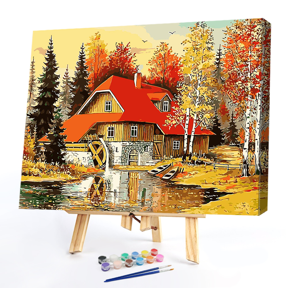 

40*50CM Paint By Numbers-Cabin, 501 Original