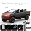 Pickup Alloy Car Cybertruck Scale Remote Control Toy Car 1:24 Cyber Simulation Camping Car Model