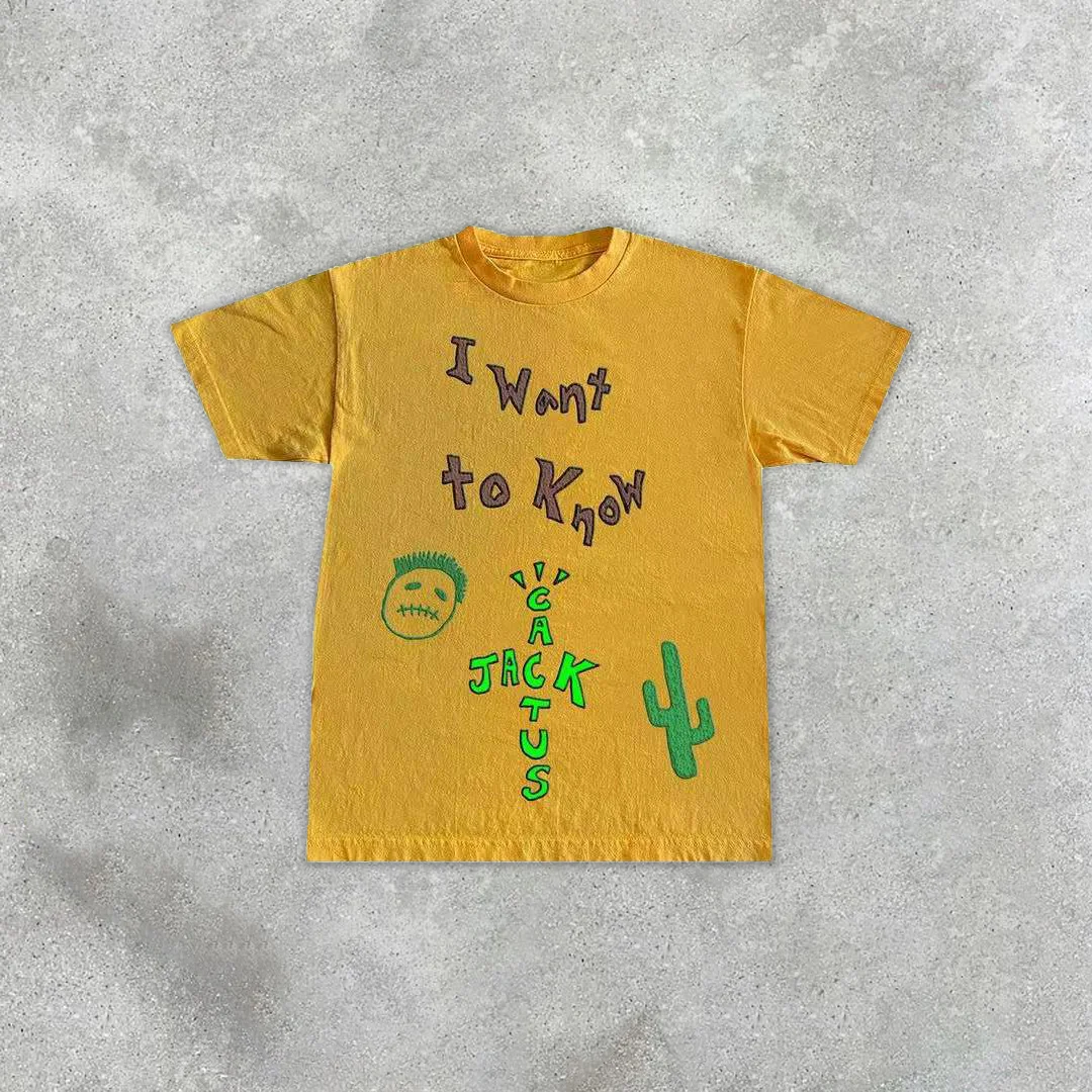 Cactus casual street T-shirt