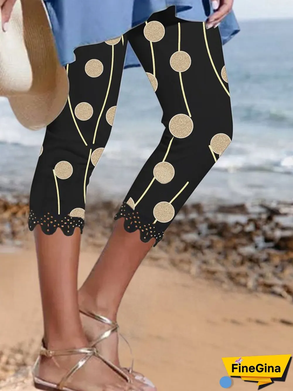 Boho Polka Dots Leggings