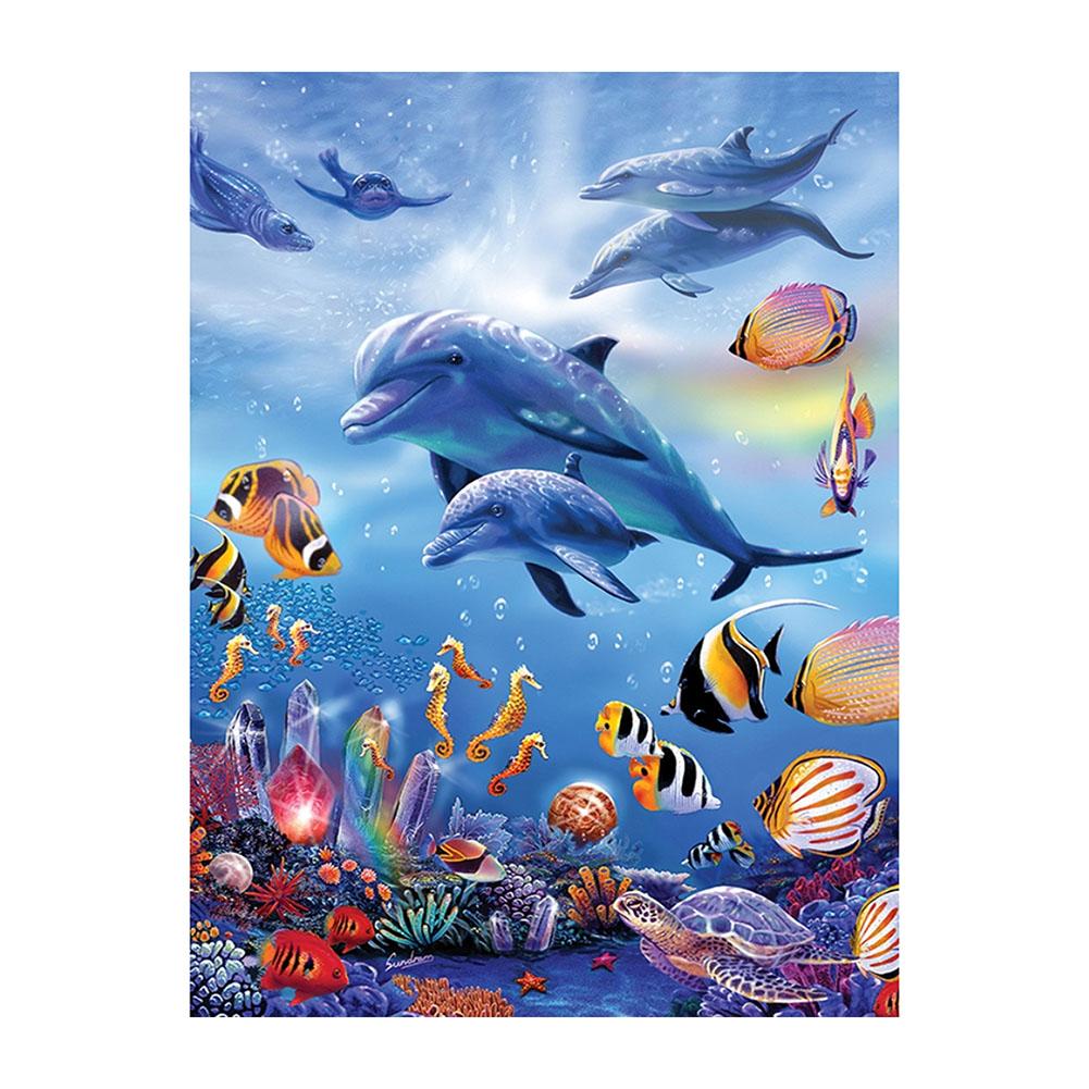 

Dolphin - Round Drill Diamond Painting, 501 Original