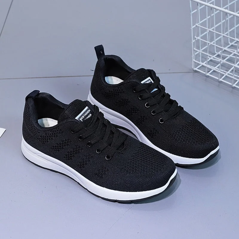 Vstacam  2023 New Sneakers Women Shoes Flats Casual Sport Shoe Woman Lace-Up Spring Summer Mesh Light Breathable Zapatillas Nike Mujer