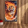 Diamond Painting-DIY Full Round Drill Fierce Tiger(70*40 CM)